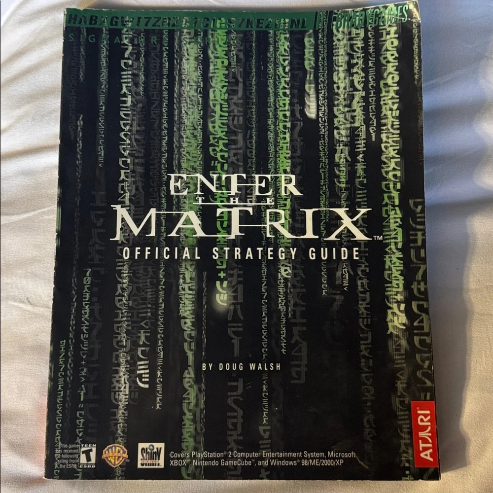 Enter the Matrix Official Strategy Guide - Green & Black Cover 2003